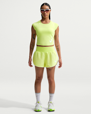 nike tempo flow swoosh Женские шорты для бега dri fit со средней посадкой и короткой подкладкой nike tempo flow swoosh Женские шорты для бега dri fit со средней посадкой и короткой подкладкой