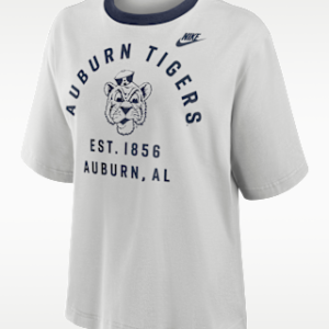 auburn legacy arch script boxy Женская футболка nike college