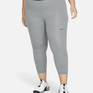 Home nike pro Женские укороченные леггинсы со средней посадкой и сетчатыми вставками (большие размеры)