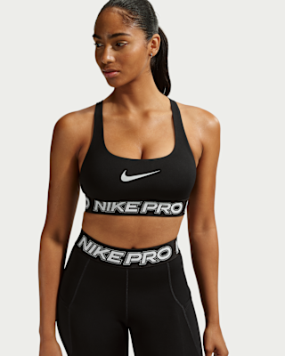 nike pro Женский спортивный бюстгальтер без подкладок с легкой поддержкой nike pro Женский спортивный бюстгальтер без подкладок с легкой поддержкой