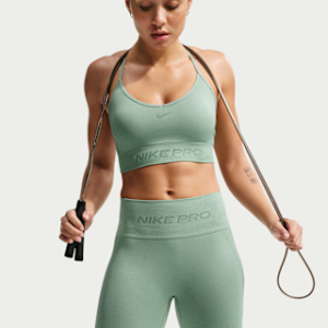 Home nike pro seamless Женский спортивный бюстгальтер с легкой поддержкой и мягкой подкладкой
