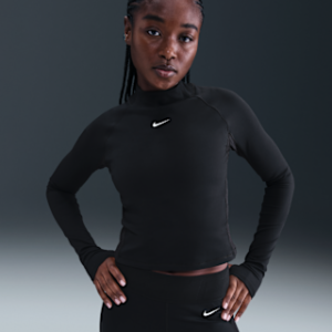 nike pro Женский топ с длинными рукавами dri fit
