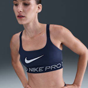 Home nike pro Женский спортивный бюстгальтер без подкладок с легкой поддержкой