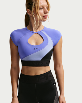 nike pro sculpt Женский спортивный бюстгальтер с короткими рукавами и мягкой подкладкой средней поддержки nike pro sculpt Женский спортивный бюстгальтер с короткими рукавами и мягкой подкладкой средней поддержки