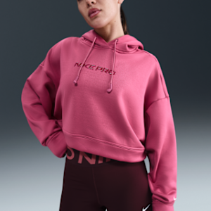 nike pro Женская флисовая толстовка therma fit