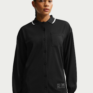 nike sportswear Женский трикотажный топ на пуговицах оверсайз