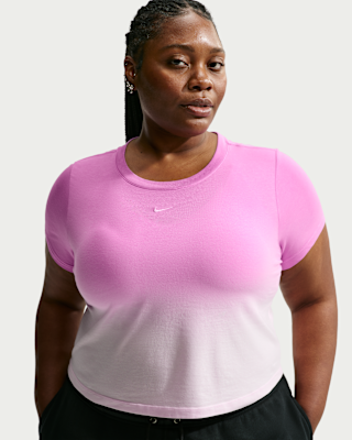 nike sportswear chill knit Женская узкая укороченная футболка (большие размеры) nike sportswear chill knit Женская узкая укороченная футболка (большие размеры)
