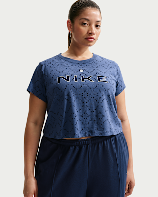 nike sportswear chill knit Женская узкая укороченная футболка (большие размеры) nike sportswear chill knit Женская узкая укороченная футболка (большие размеры)