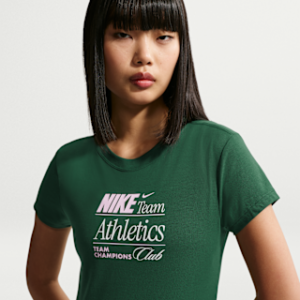 Витрина nike sportswear chill knit Женская узкая укороченная футболка модного кроя