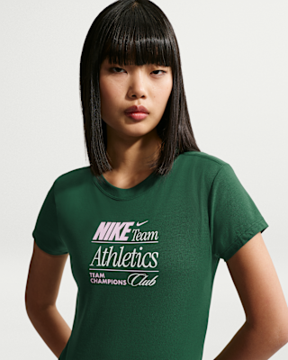 nike sportswear chill knit Женская узкая укороченная футболка модного кроя nike sportswear chill knit Женская узкая укороченная футболка модного кроя