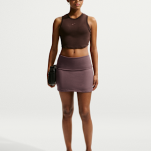 Витрина nike sportswear chill knit Женская юбка в рубчик со средней посадкой
