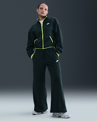 nike sportswear club fleece Женские удобные брюки со средней посадкой и широкими штанинами nike sportswear club fleece Женские удобные брюки со средней посадкой и широкими штанинами