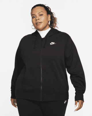 nike sportswear club fleece Женская толстовка с молнией во всю длину (большие размеры) nike sportswear club fleece Женская толстовка с молнией во всю длину (большие размеры)