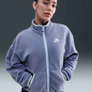Home nike sportswear club fleece Женская свободная уютная спортивная куртка