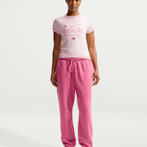 Home nike sportswear club fleece Женские спортивные штаны оверсайз со средней посадкой
