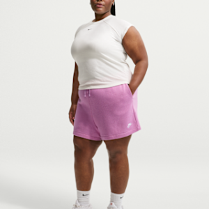 nike sportswear club fleece Женские шорты со средней посадкой (большие размеры)