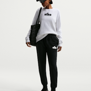 Home nike sportswear club fleece Женские брюки со средней посадкой и рисунком