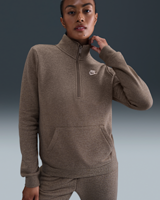 nike sportswear club fleece Женский свитшот на молнии 1/2 nike sportswear club fleece Женский свитшот на молнии 1/2