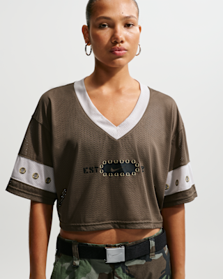 nike sportswear Женский укороченный топ из джерси nike sportswear Женский укороченный топ из джерси