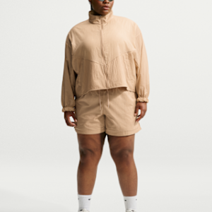 nike sportswear Женские свободные легкие шорты из рипстопа с высокой талией (большие размеры)