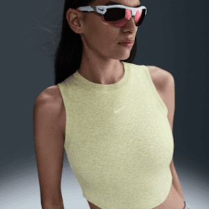 nike sportswear chill knit Женская облегающая укороченная майка в рубчик с мини резинкой