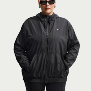 nike sportswear classic wovens Женская свободная куртка с капюшоном от УФ лучей (большие размеры)