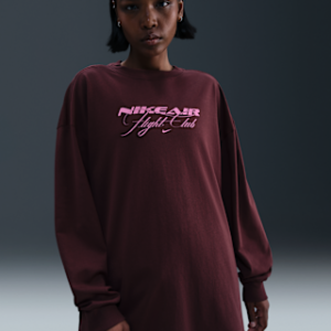 nike sportswear Женская футболка оверсайз с длинным рукавом