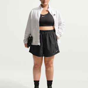 nike sportswear classic wovens Женские шорты со средней посадкой (5 дюймов) (большие размеры)