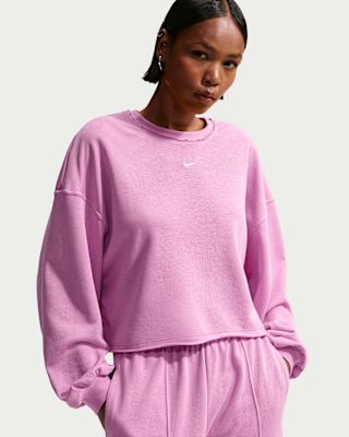 nike sportswear chill terry Женский свободный свитшот из френч терри с круглым вырезом nike sportswear chill terry Женский свободный свитшот из френч терри с круглым вырезом