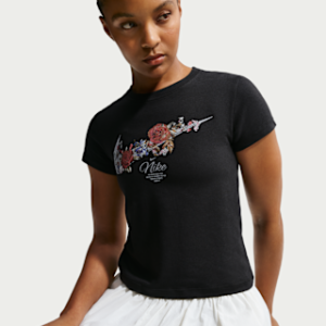 nike sportswear chill knit Женская узкая укороченная футболка