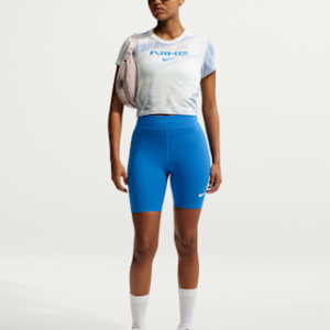 nike sportswear classic Женские байкерские шорты с завышенной талией (8 дюймов)