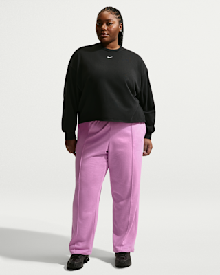nike sportswear chill terry Женские брюки из френч терри со средней посадкой и открытым подолом (большие размеры) nike sportswear chill terry Женские брюки из френч терри со средней посадкой и открытым подолом (большие размеры)
