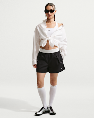nike sportswear chill poplin Женские свободные шорты со средней посадкой nike sportswear chill poplin Женские свободные шорты со средней посадкой