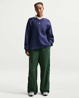 nike sportswear Женские свободные брюки парашют с высокой талией nike sportswear Женские свободные брюки парашют с высокой талией