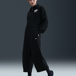 Витрина nike sportswear phoenix fleece Женские свободные брюки бочонки со средней посадкой