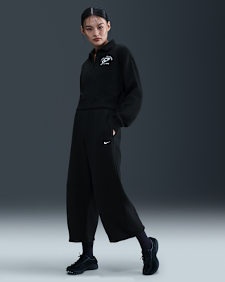 nike sportswear phoenix fleece Женские свободные брюки бочонки со средней посадкой nike sportswear phoenix fleece Женские свободные брюки бочонки со средней посадкой