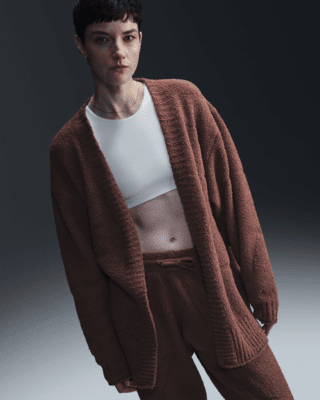 nike sportswear phoenix cozy bouclé Женский вязаный кардиган оверсайз nike sportswear phoenix cozy bouclé Женский вязаный кардиган оверсайз