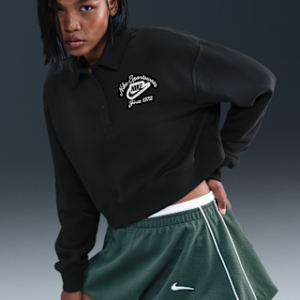 Витрина nike sportswear phoenix fleece Женский пуловер со свободным воротником