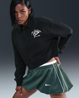 nike sportswear phoenix fleece Женский пуловер со свободным воротником nike sportswear phoenix fleece Женский пуловер со свободным воротником