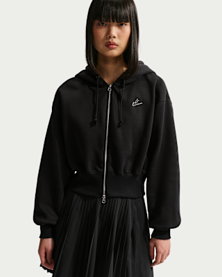 nike sportswear phoenix fleece Женская свободная укороченная толстовка с молнией во всю длину nike sportswear phoenix fleece Женская свободная укороченная толстовка с молнией во всю длину