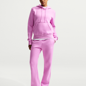 nike sportswear phoenix fleece Женские брюки с открытой кромкой и средней посадкой