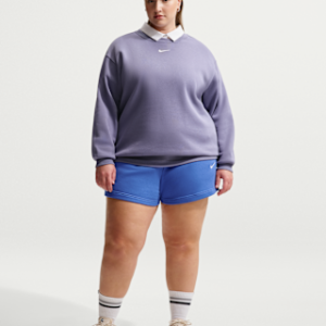 nike sportswear phoenix fleece Женские шорты со средней посадкой высотой 4 дюйма (большие размеры)