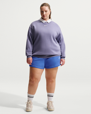 nike sportswear phoenix fleece Женские шорты со средней посадкой высотой 4 дюйма (большие размеры) nike sportswear phoenix fleece Женские шорты со средней посадкой высотой 4 дюйма (большие размеры)