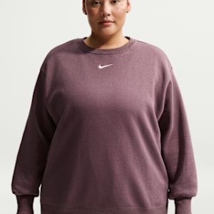 nike sportswear phoenix fleece Женский свободный свитшот с круглым вырезом (большие размеры)