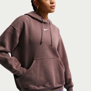 Home nike sportswear phoenix fleece Женский пуловер с капюшоном оверсайз