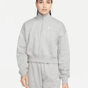 Витрина nike sportswear phoenix fleece Женский укороченный свитшот на молнии 1/4