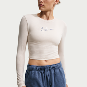 nike sportswear Женская узкая футболка с длинным рукавом