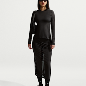 Витрина nike sportswear Женская тонкая прозрачная юбка миди