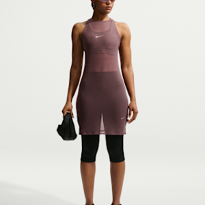 Витрина nike sportswear Женское облегающее прозрачное платье майка