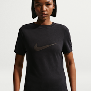 Витрина nike sportswear Женский узкий топ с короткими рукавами и логотипом burnout